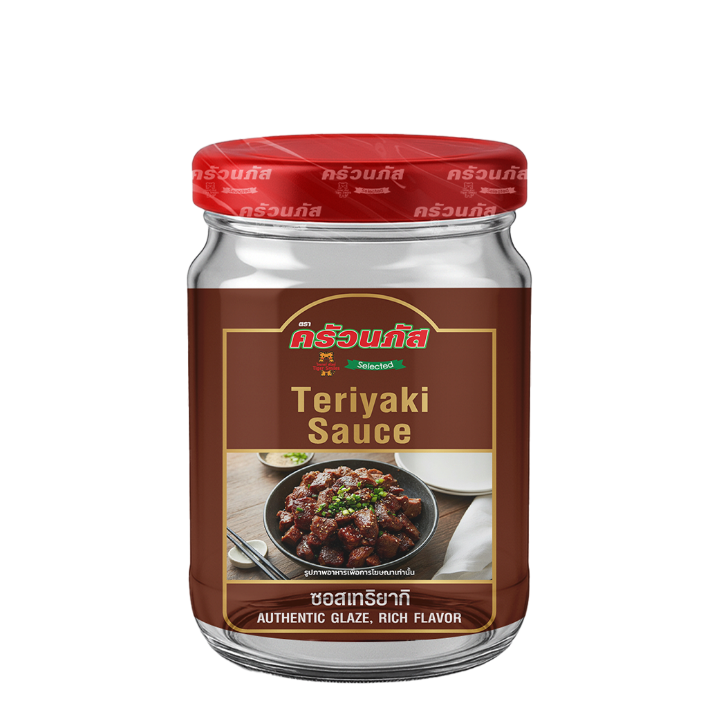 Kruanapat Teriyaki Sauce (Glass jar) 450g x 24 jar